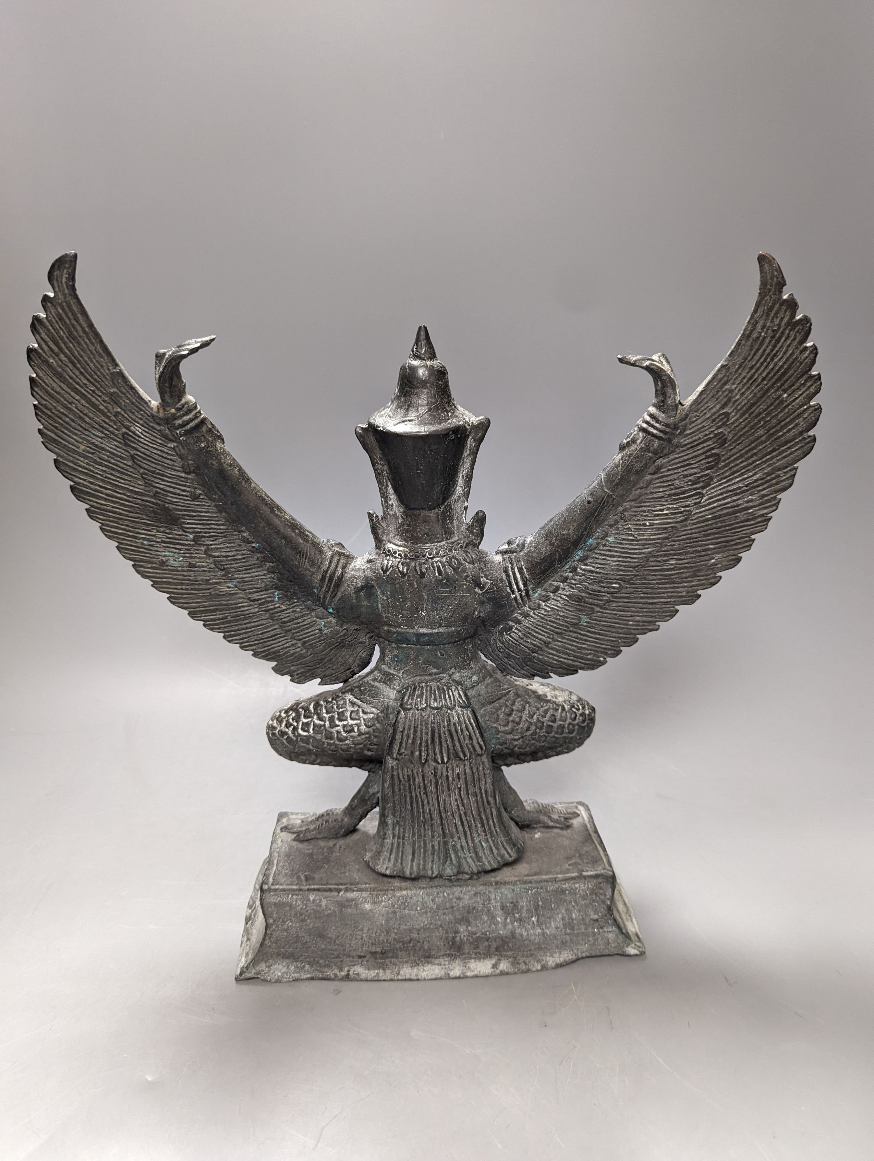 A south East Asian bronze model of a Garuda 32cm